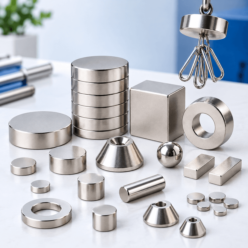 مگنت نئودیمیوم چیست؟ بررسی انواع، کاربردها، قدرت و نحوه انتخاب آهنربای نئودیمیومی